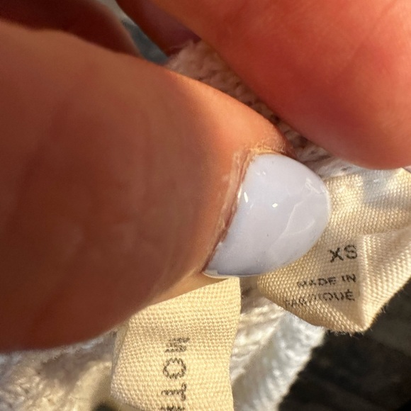 Moth by Anthropology White Ribbed Cap Sleeve Sweater - Picture 6 of 9